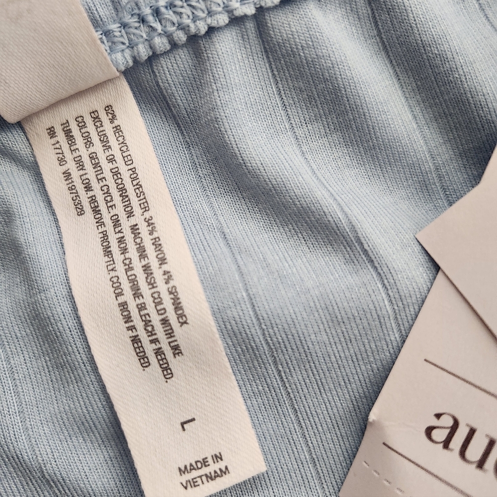 Auden Blue Ribbed Skirt - Picture 5 of 6